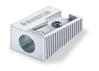 Staedtler Sacapuntas Metalico con Cuchilla de Metal - Angulo de Afilado de 23° - 1 Agujero · Pack de 20 uds.