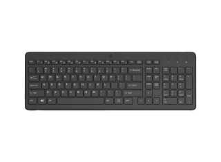 HP 225 Teclado Inalambrico 2.4GHz - 12 Atajos Fn Integrados - Indicadores LED Bloq Num, Bloq Mayus y Bateria - Autonomia hasta 16 Meses - Color Negro