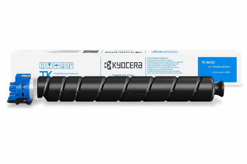 Kyocera TK8615 Cyan Cartucho de Toner Original - 1T0C2LCNL1/TK8615C