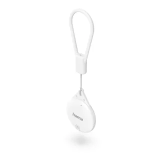 Hama Find My Localizador Antiperdida para Apple - Bluetooth - Policarbonato y Silicona - Autonomia hasta 240 Dias - Color Blanco
