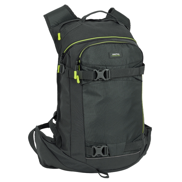 Safta Trekking Mochila - Cintas con PVC - Detalles Reflectantes - Compartimento para Portatil - Espalda Acolchada - Material Repelente al Agua - 30.6L - 340x150x600mm - Color Gris Oscuro