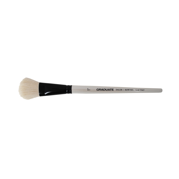 Daler Rowney Graduate Pincel Acuarela - Pelo de Cabra Natural - Mango Corto - Oval Lavis 1" · Pack de 3 uds.