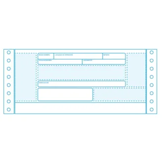 Fabrisa Caja de Recibos Negociables 240x4" 90gr - 1 Hoja 2 Trepados 2.500 pliegos