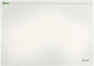 Leitz Traveller Pack de 2 Fundas Multiusos Transparentes - Tamaño 230x1x330mm - Cierre de Cremallera