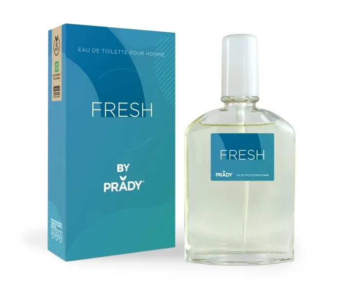 Prady Colonia de Hombre Fresh - Frasco de 90 ml - Spray Pulverizador