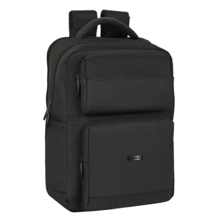 Safta Sevilla FC Premium Mochila para Portatil hasta 15.6" - Conector USB - Portabotellas - Tirador Doble - Compatible con Maleta - Hombreras Transpirables - 310x130x440mm - Color Negro