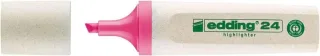 Edding 24 EcoLine Marcador Fluorescente - Punta Biselada - Trazo entre 2-5mm - 90% de Plastico Reciclado - Etiqueta Ecologica Blue Angel - Color Rosa · Pack de 10 uds.