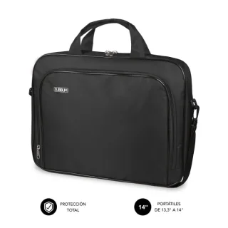 Subblim Estuche Oxford Portátil 13.3" a 14" - Protección reforzada - Correas Ajustables - Bolsillo Exterior - Color Negro