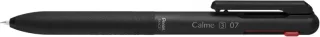 Pentel Calme Boligrafo Retractil de 3 Colores 0.7mm - Cuerpo Color Negro - Colores Tinta Azul, Rojo y Negro · Pack de 10 uds.