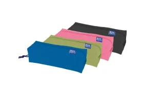 Oxford Kangoo Live and Go Estuche Cuadrado Grande - Goma Elastica para Cuadernos - 22x7x8cm - Colores Surtidos · Pack de 5 uds.