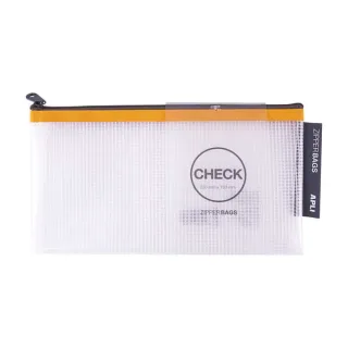 Apli Sobres Porta-Todo de Goma Eva Transparente - Tamaño Check (230x130mm) - Suaves, Resistentes y Duraderos - Cierre de Cremallera Seguro - Colores Surtidos · Pack de 20 uds.