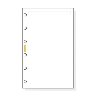 Finocam C242 Notas de Recambio para Agendas Classic - Liso - Formato 602 - 73x114x5mm - Color Blanco