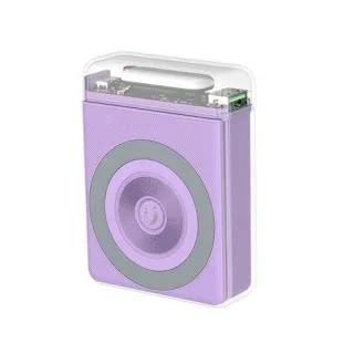 XO Powerbank 10000Mah - Salidas Tipo C 20W, USB 22.5W, Carga Inalambrica 15W - Entradas Tipo C 18W - Facil de Transportar - Carga Rapida - Resistente - Estabilidad y Proteccion - Color Morad