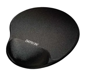 Esselte Dataline All in One Alfombrilla con Reposamuñecas Relleno de Gel - Medidas 300x260x35mm - Lycra Lavable - Base Antideslizante - Control del Raton Mejorado - Color Negro
