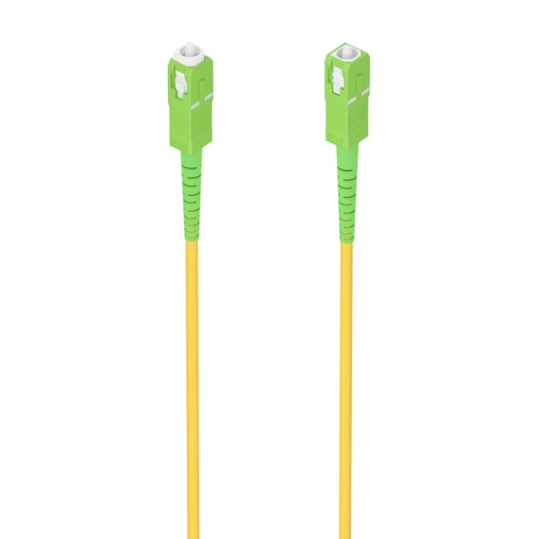 Aisens Cable Fibra Optica Latiguillo G657A2 3.0 9/125 SMF Simplex CPR Dca LSZH - SC/APC-SC/APC - 7M - Color Amarillo