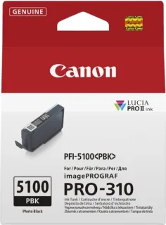 Canon PFI5100 Negro Photo Cartucho de Tinta Original - 6952C001/PFI-5100PBK