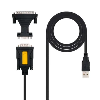 Nanocable Adaptador Usb a Serie DB9M/25H