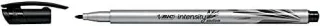 Bic Intensity Medium Rotulador de Punta Media de 0.8mm - Tinta con Base de Agua - Color Negro · Pack de 12 uds.