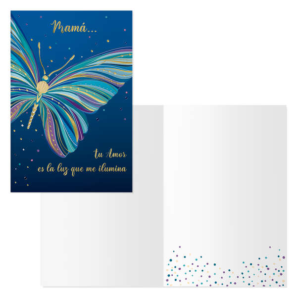 Dohe Pack de 6 Tarjetas de Felicitacion Dia de la Madre - 11.5x17cm - Impresas a Todo Color - Estampaciones con Pelicula de Color - Estampacion en Seco - Papel Offset Blanco de 300gr - Inclu