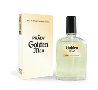 Prady Colonia de Hombre Golden Man - Frasco de 90 ml - Spray Pulverizador