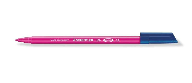 Staedtler Noris 326 Rotulador de Punta Fina - Trazo 1mm Aprox - Tina Base de Agua - Color Magenta · Pack de 10 uds.
