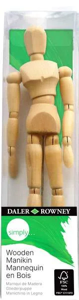 Daler Rowney Simply Maniqui de Madera Articulado 8x8cm