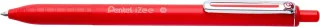 Pentel iZee Boligrafo de Bola Retractil - Punta 0.7mm - Trazo 0.35mm - Clip de Metal - Color Rojo · Pack de 12 uds.