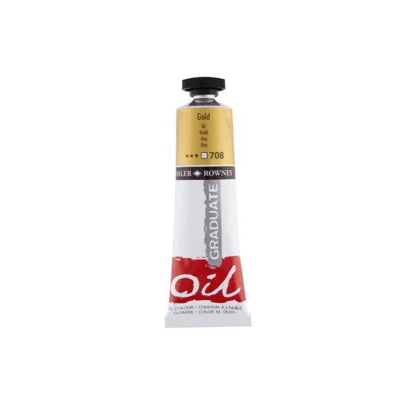 Daler Rowney Graduate Pintura al Oleo - Tubo de Aluminio - 38ml - Color Dorado