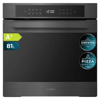Cecotec Bolero Hexa P506000 Matt Connected A+ Horno Pirolitico Integrable de 35cm - Capacidad 81L - Guias Telescopicas - 11 Funciones - Color Gris Oscuro