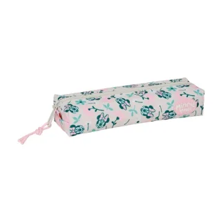 Safta Minnie Mouse Minty Portatodo - Cremallera - Goma Elastica - 0.53L - 220x70x40mm - Color Rosa Pastel