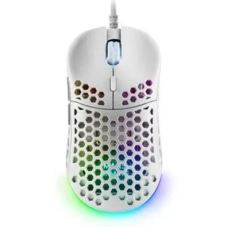 Mars Gaming MM55 Raton Gaming USB 12800dpi - Carcasa de Panel Perforado - 5 Botones - Iluminacion RGB Chroma - Uso Diestro - Cable de 1.70m