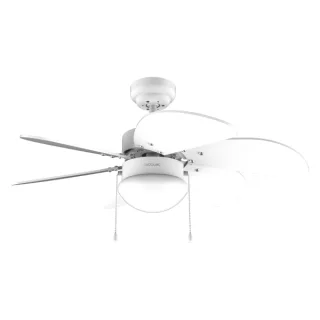 Cecotec EnergySilence Aero 3600 Vision Full White Ventilador de Techo con 6 Aspas y Lampara Integrada - 50W - Diametro de 36" - 3 Velocidades - Modo Invierno/Verano - Control por Cadena - Co