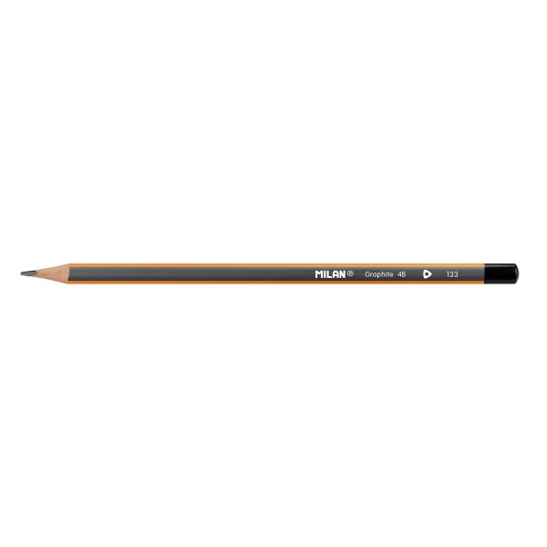 Milan Lapices de Grafito 4B - Triangular - Color Naranja · Pack de 12 uds.