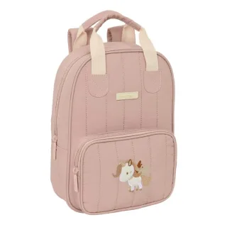 Safta Unicornio Mochila Infantil - Bolsillo Frontal - Tarjeta ID - Hombreras Acolchadas - Asa Forrada - 4.5L - 200x80x280mm - Color Rosa