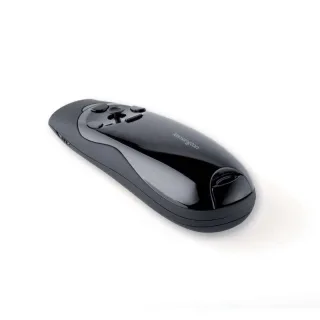 Kensington Expert Presentador Inalambrico con Puntero Laser Rojo y Control de Cursor - Negro - Joystick de Control Del Cursor - Boton Retroiluminado - Rango Inalambrico de 45M - Almacenamien