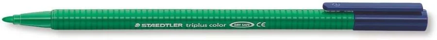 Staedtler Triplus Color 323 Rotulador de Punta Fina - Trazo 1mm Aprox - Tinta Base de Agua - Color Verde · Pack de 10 uds.