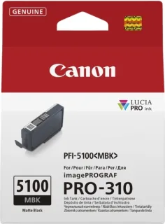 Canon PFI5100 Negro Mate Cartucho de Tinta Original - 6951C001/PFI-5100MBK