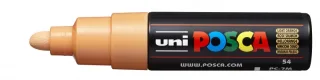 Posca PC-7M Marcador de Pintura - Punta de Bala 4.5-5.5mm - Tinta Base al Agua - Resistente a la Luz - No Permanente - Color Naranja Claro · Pack de 6 uds.