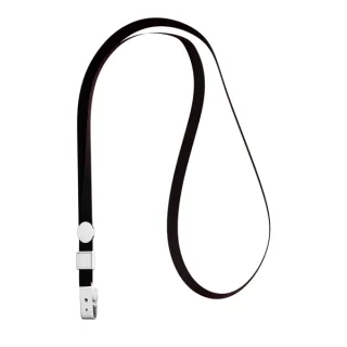 ErichKrause Colgante para Funda de Tarjeta - Cordon de Poliester - 10mm de Ancho - 38cm de Largo - Color Negro