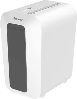 Fellowes LX65 Destructora de Papel Manual Corte en Particulas P-4 - Destruye hasta 10 Hojas - Papelera de 22L - Color Blanco
