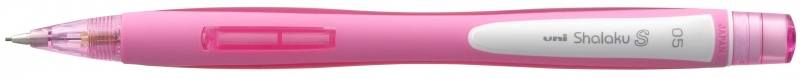 Uni-ball Shalaku S M5-228 Portaminas - Ancho de Trazo 0.5mm - 2 Minas HB Incluidas - Goma de Borrar Integrada - Color Rosa · Pack de 12 uds.
