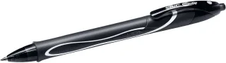 Bic Gel-Ocity Quick Dry Boligrafo de Gel Retractil - Punta Media de 0.7 mm - Tinta de Gel - Anti-Manchas - Secado Ultra Rapido - Color Negro · Pack de 12 uds.