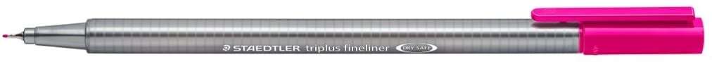 Staedtler Triplus Fineliner 334 Rotulador de Punta Fina - Trazo de 0.3mm - Tinta Base de Agua - Color Magenta · Pack de 10 uds.