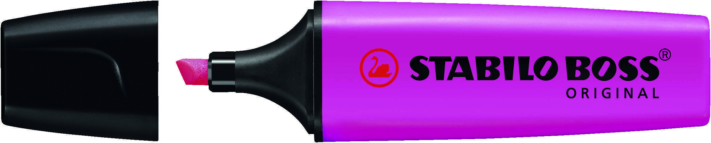 Stabilo Boss 70 Rotulador Marcador Fluorescente - Trazo entre 2 y 5mm - Recargable - Tinta con Base de Agua - Color Magenta Fluorescente · Pack de 10 uds.