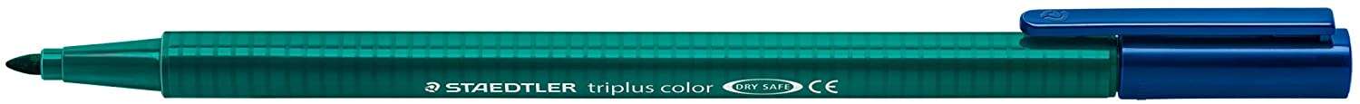 Staedtler Triplus Color 323 Rotulador de Punta Fina - Trazo 1mm Aprox - Tinta Base de Agua - Color Azul Marino · Pack de 10 uds.