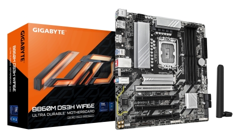 Gigabyte B860 DS3H Placa Base Intel 1851 4x DDR5 - M.2, SATA, PCIe3.0 - HDMI, VGA, DP, RJ-45, USB 3.2 - MicroATX