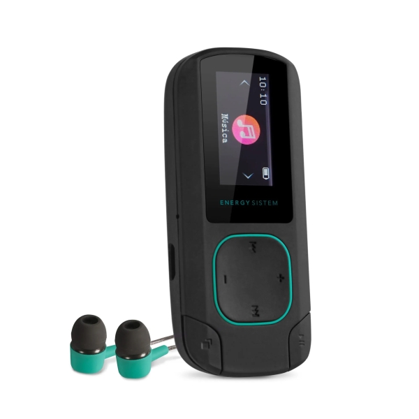 Energy Sistem Jade Reproductor MP3 - 8GB - Bluetooth 5.3 - Pantalla LCD - Botones Tactiles - Radio FM - Grabadora de Voz con Microfono Integrado - Lector MicroSD Hasta 64GB - Color Gris