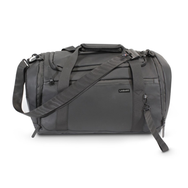 Lagart Bolsa de Viaje Deportiva 45L - Varios Compartimentos - Asas de Mano - Bandolera Ajustable - Medidas 47x27x24cm - Color Negro