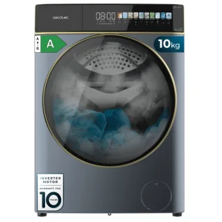 Cecotec Bolero DressCode 10900 Autodose Inverter FullColor Titanium A Lavadora de Carga Frontal con Autodosis - Capacidad 10kg - Velocidad 1400rpm - Pantalla 10.3" - Motor Inverter - Color A