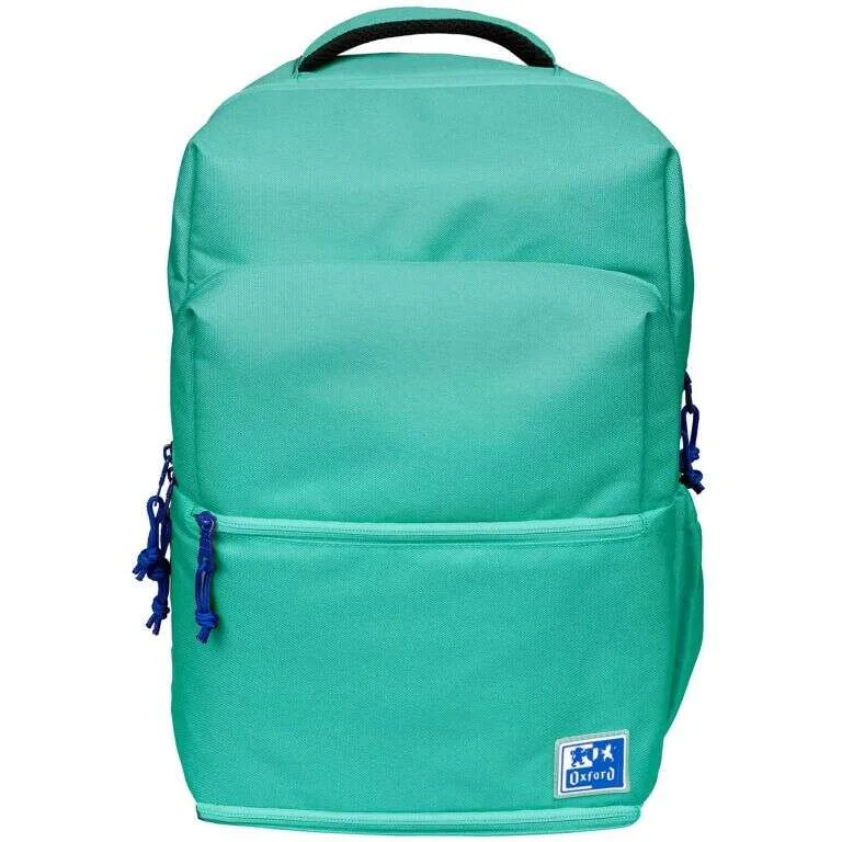 Oxford +LB B-Out Mochila Escolar - Compartimento Isotermico - Cremallera Expandible - Tirantes Acolchados y Ajustables - Tamaño 42x30x15cm - Color Turquesa